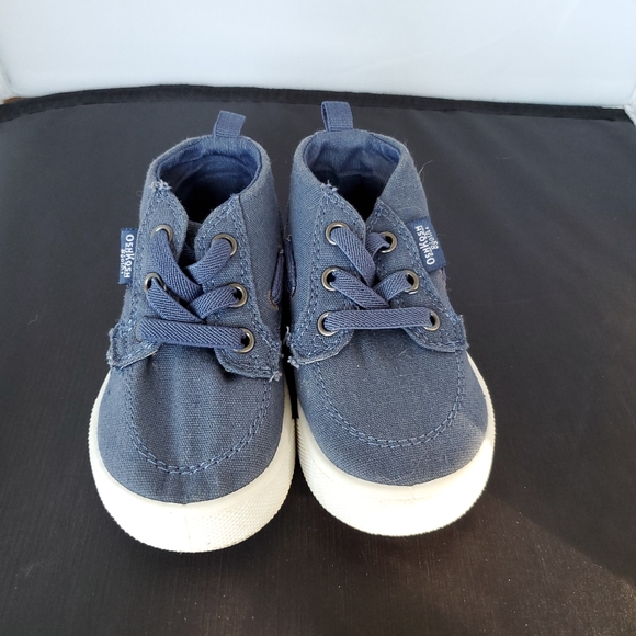 EUC OshKosh BGosh Toddler Blue Canvas Sneakers - Picture 6 of 9